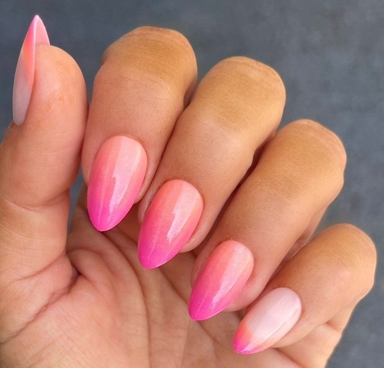 Red Aspen Mana Wahine, Evalani Medium Almond Nail Dashes New In Box French Tip