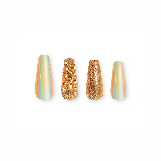 POSHMELLOW MAISON DELUXE 24 NAILS GLUE INCLUDED – CHAMPAGNE DREAM #65221