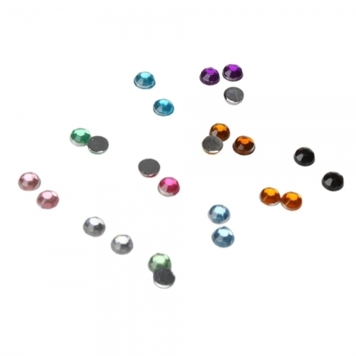 New 12 Colors 3000 Pcs Rhinestones Round 2.0mm for Nail Art or DIY