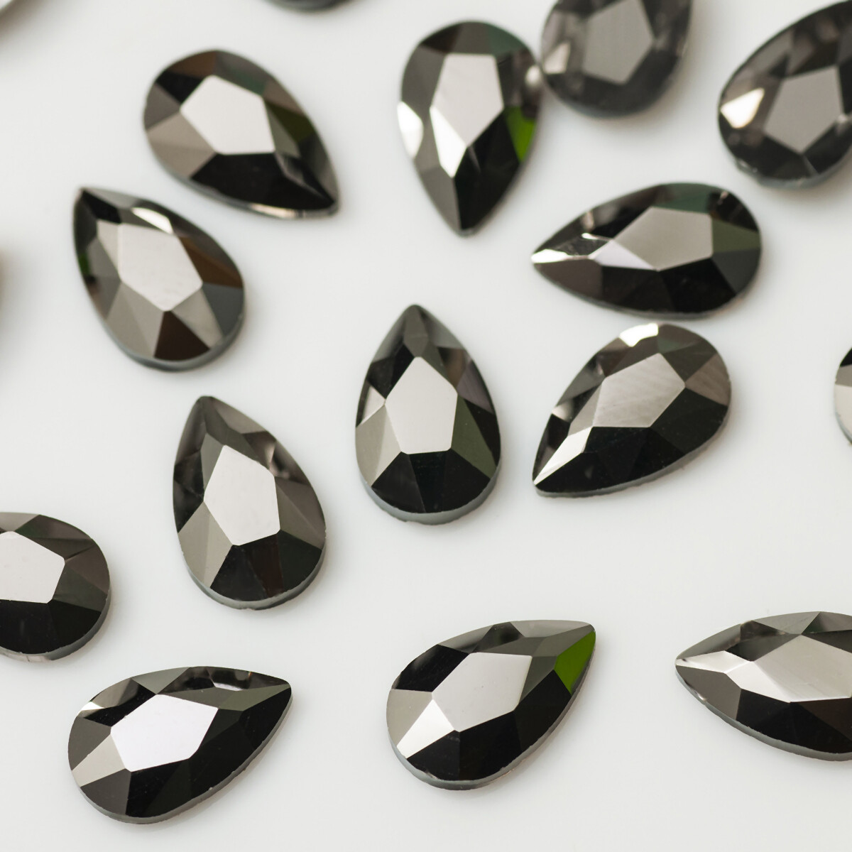 Strass Korean Fashion 3D Nail Art Rhinestone Pear Flatback Pixie Crystal Stones