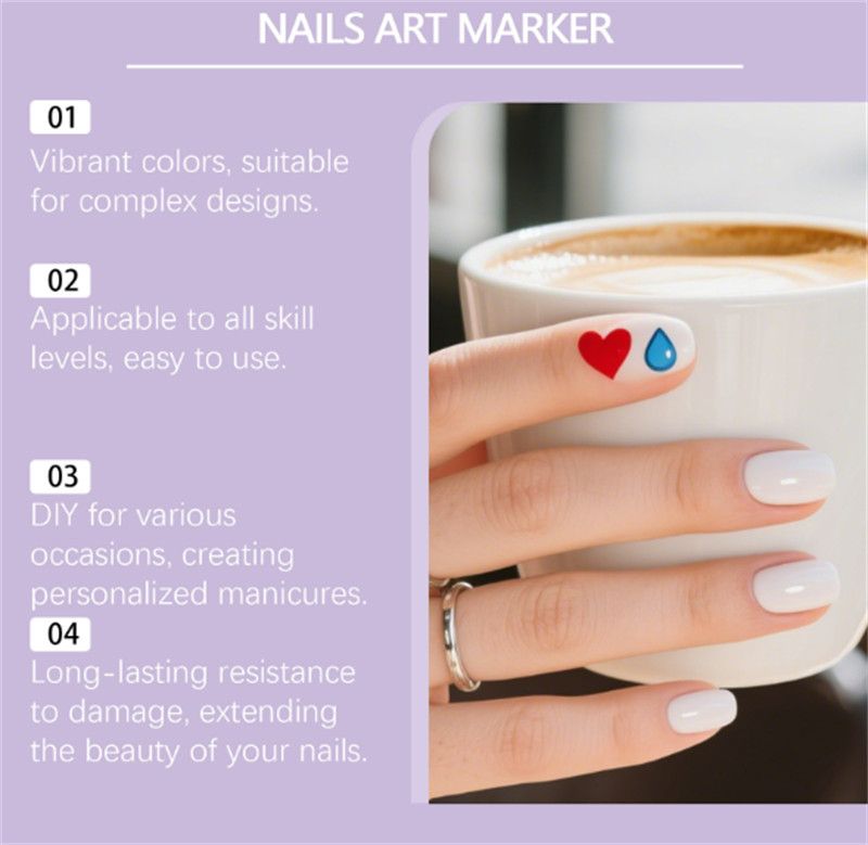 Nail Art Pens Markers Kit – for Girls Women Kids Beginners DIY Painting Nails