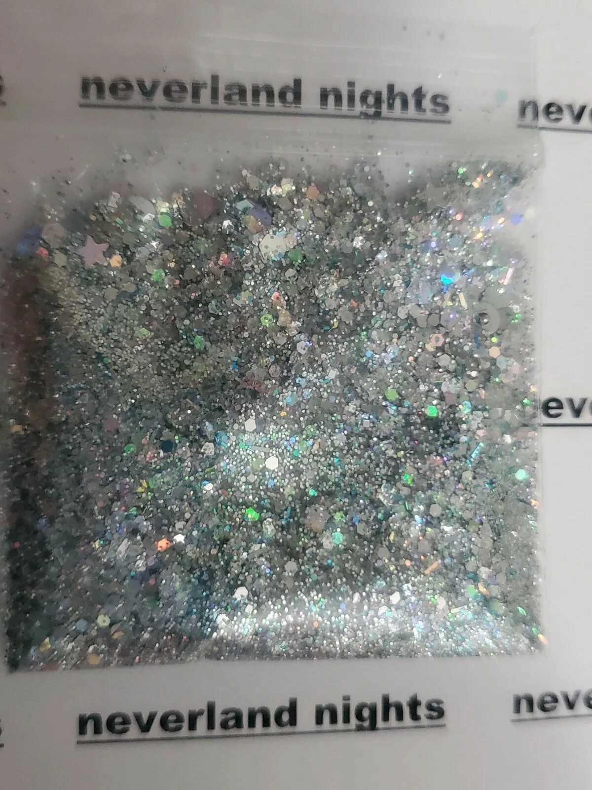 Silver Lining, Holographic Silver Glitter Mix- HOLO for nails