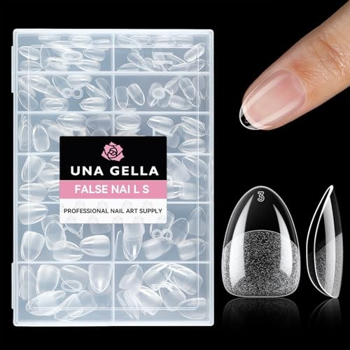 Full Cover 216pcs of Extra Short Almond Nail Tips