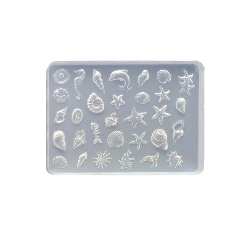 Portable Silicone Shell Shaped Mold For Professional Nail Art And DIY Crafting