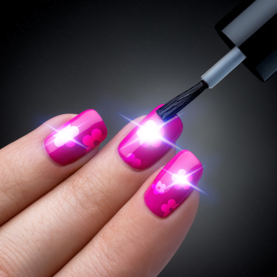 NFC Nail Art Sticker LED Tips Light Flash Decal Accessories Phone DIY