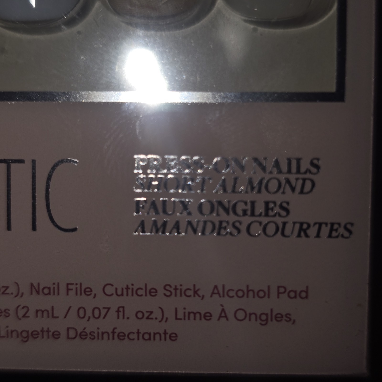 Celebritips Lot Short Almond/Coffin Pink + Remover & Glue/Glamnetics Seashell
