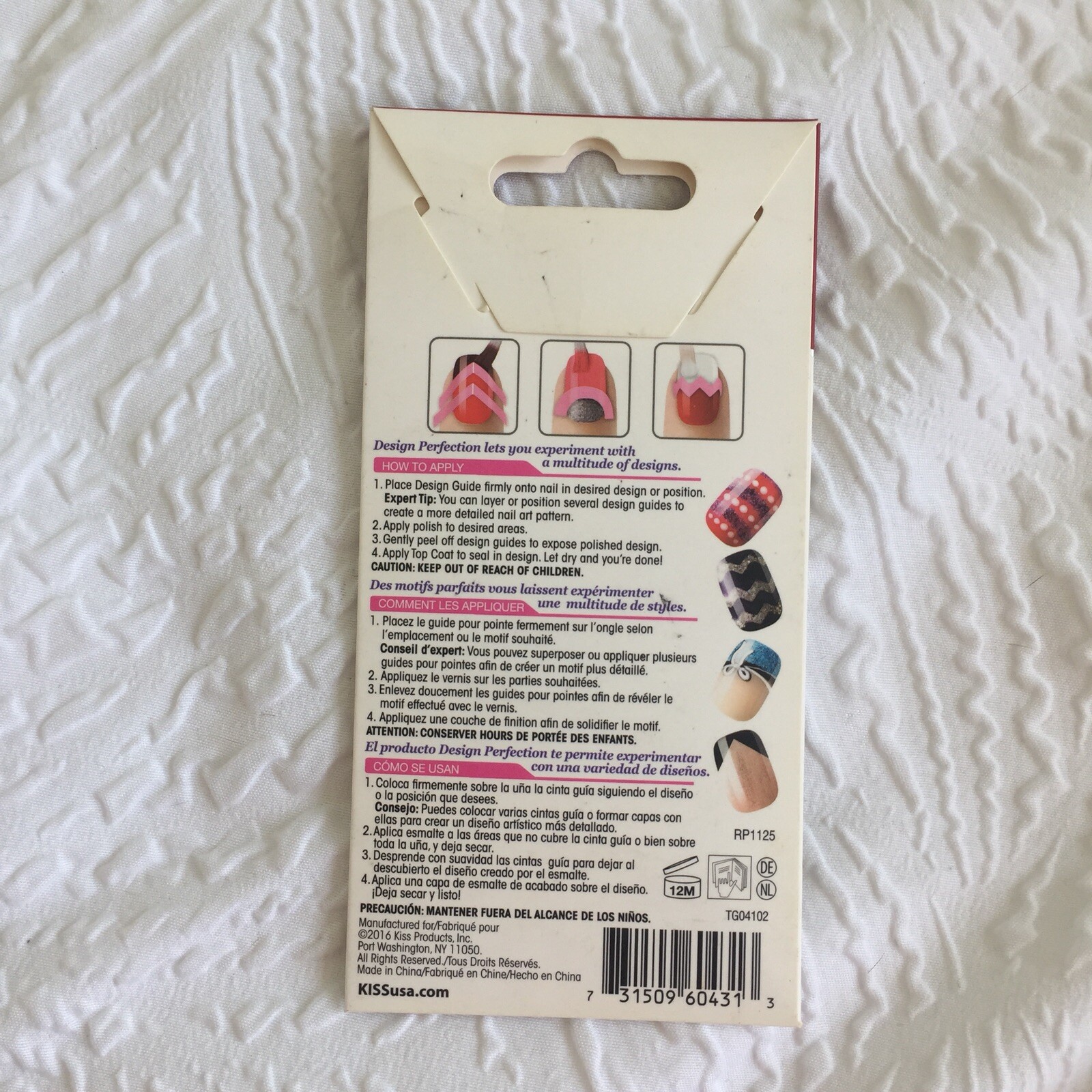 Kiss Nail Products Design Perfection, Tip Guides, 86 Guides + 4 Styles, #60431