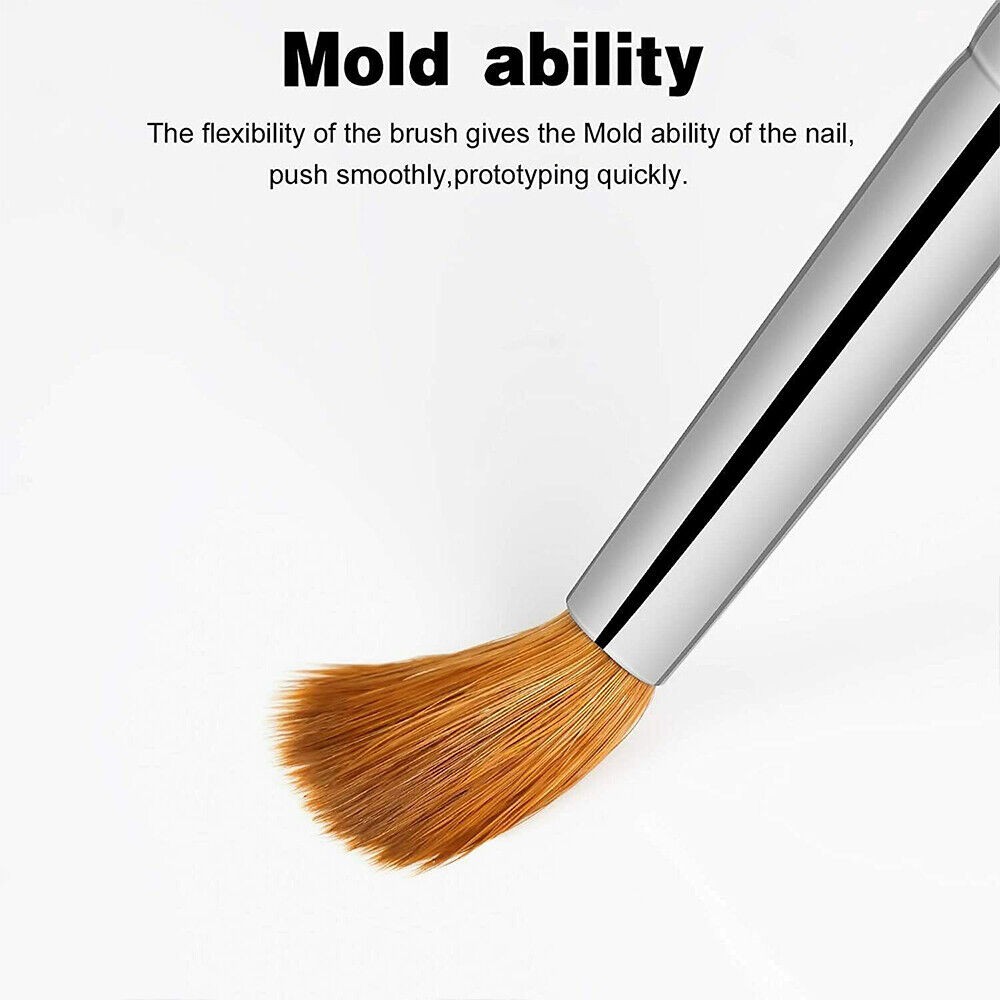Kolinsky Sable Acrylic Nail Brush Round Red Wood Handle Professional Manicure