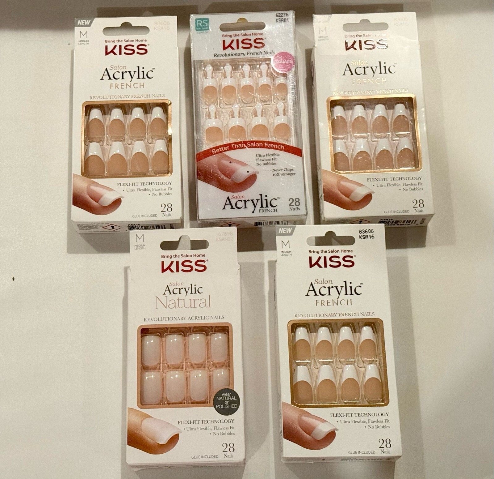 “Set of 100” Kiss imPRESS Nails Mixed LOT**FREE SHIPPING*** CLOSEOUT–Deal# 55***