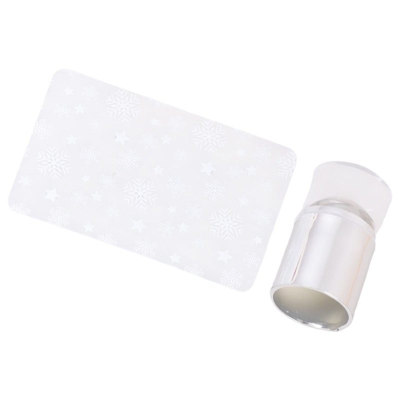 Portable Silicone Transparent Nail Stamp Set With Multiple Designs And Material