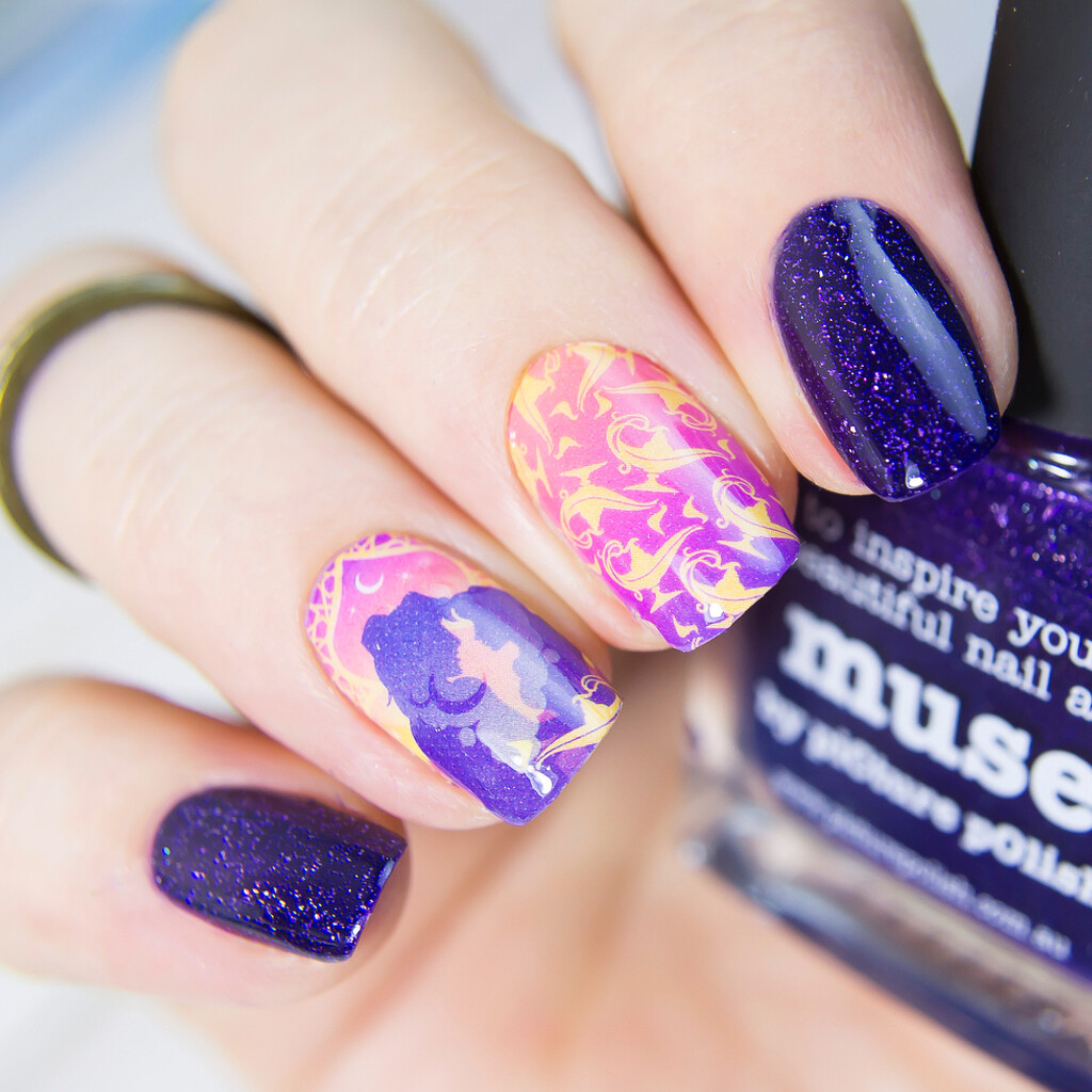 Whats Up Nails P107 Arabian Night of Love Water Decals Sliders for Nail Art