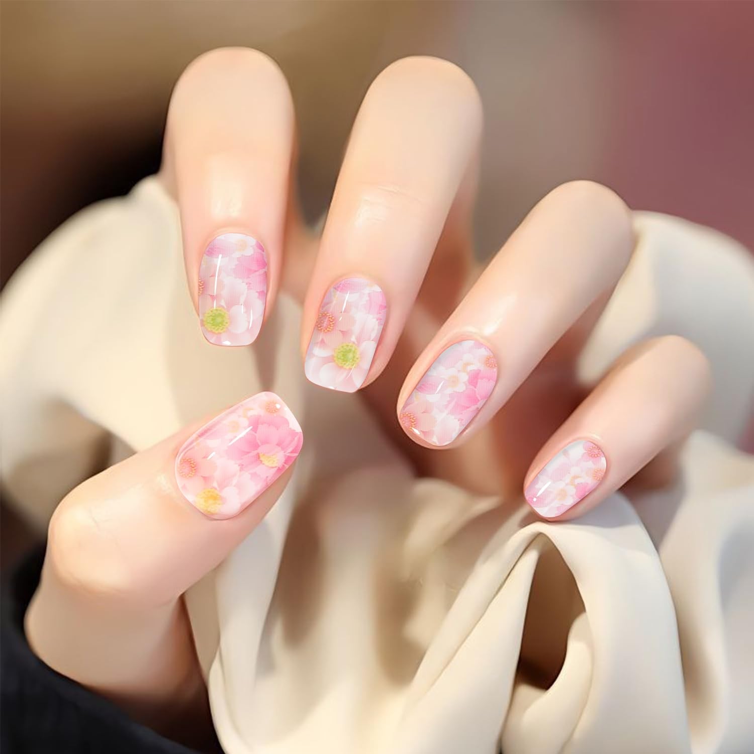300 Sheets Nail Transfer Foil Art Kit, Flower Lace Rose Nail Foils Transfer Nail