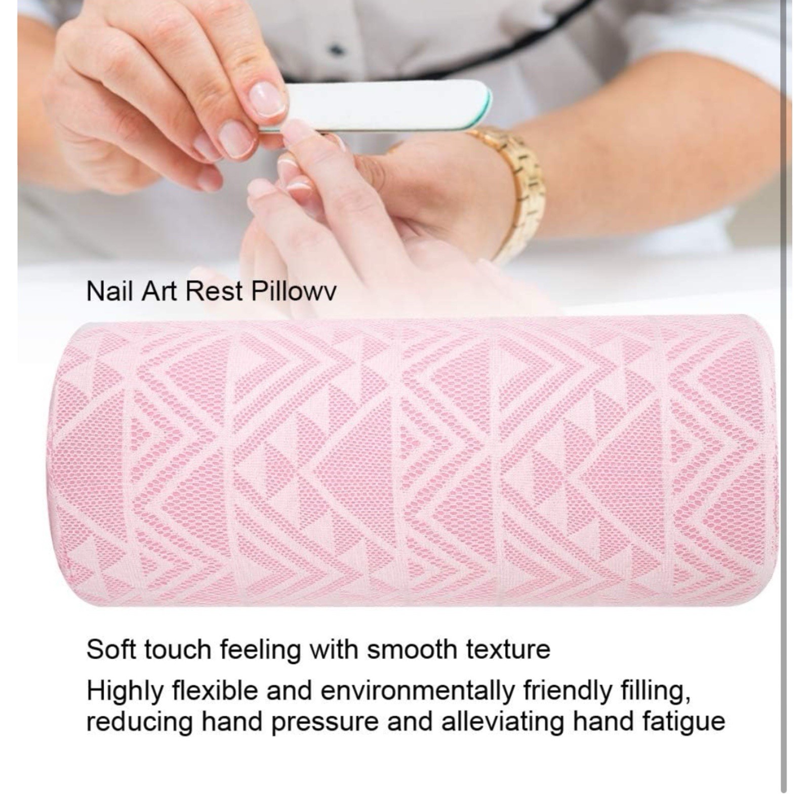 Nail Arm Rest, Nail Pillow Hand Rest for Nails, Soft Manicure Pillow Hand Holder