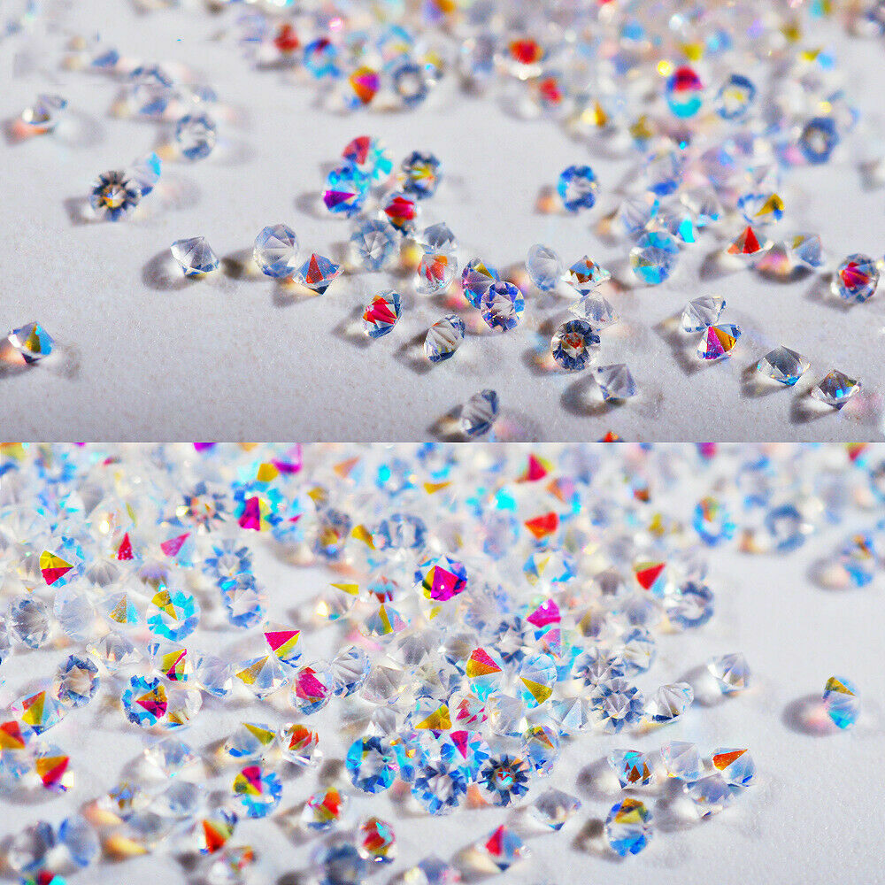 5000x Crystal 3D Nail Art Micro Zircon 1.2mm Mini Rhinestones DIY Decor Sticker