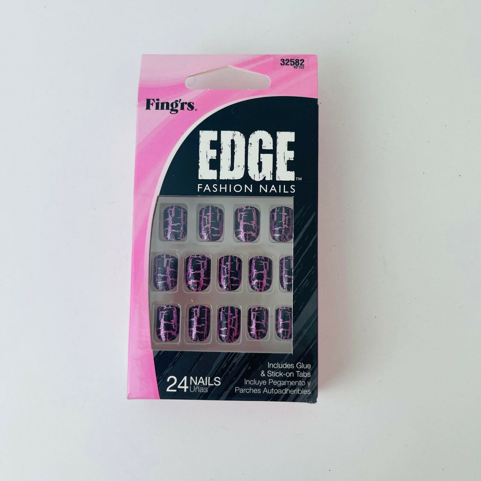 Set of 2 Fing’rs Edge Fashion Nails Includes Glue & Stick-On Tabs 24 Nails-32582