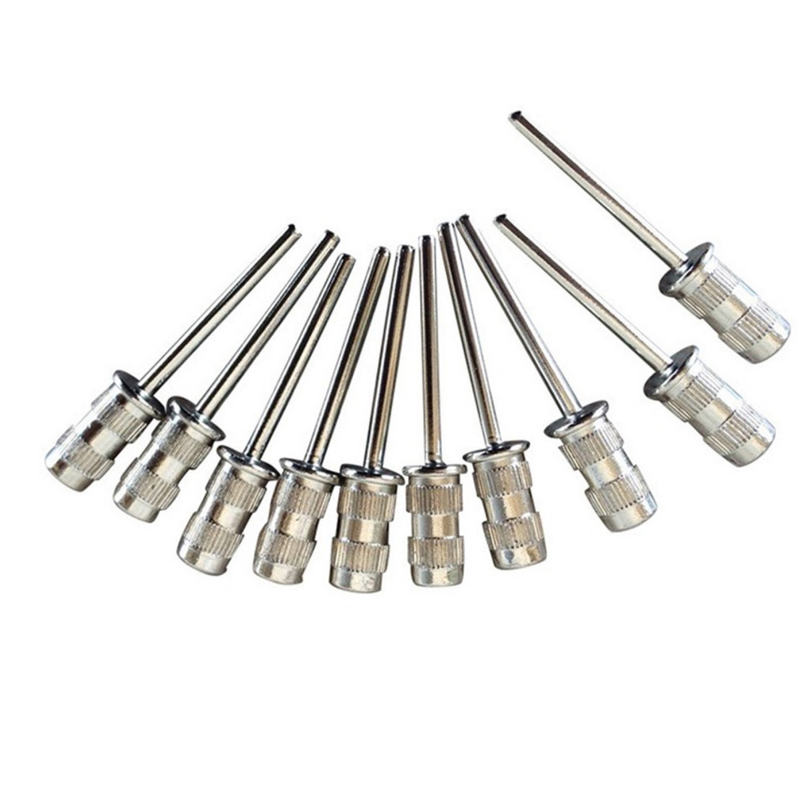 10Pcs/Set Drill Mandrel Bit Nail Sanding Drum For Sanding Band Manicure Pedicure