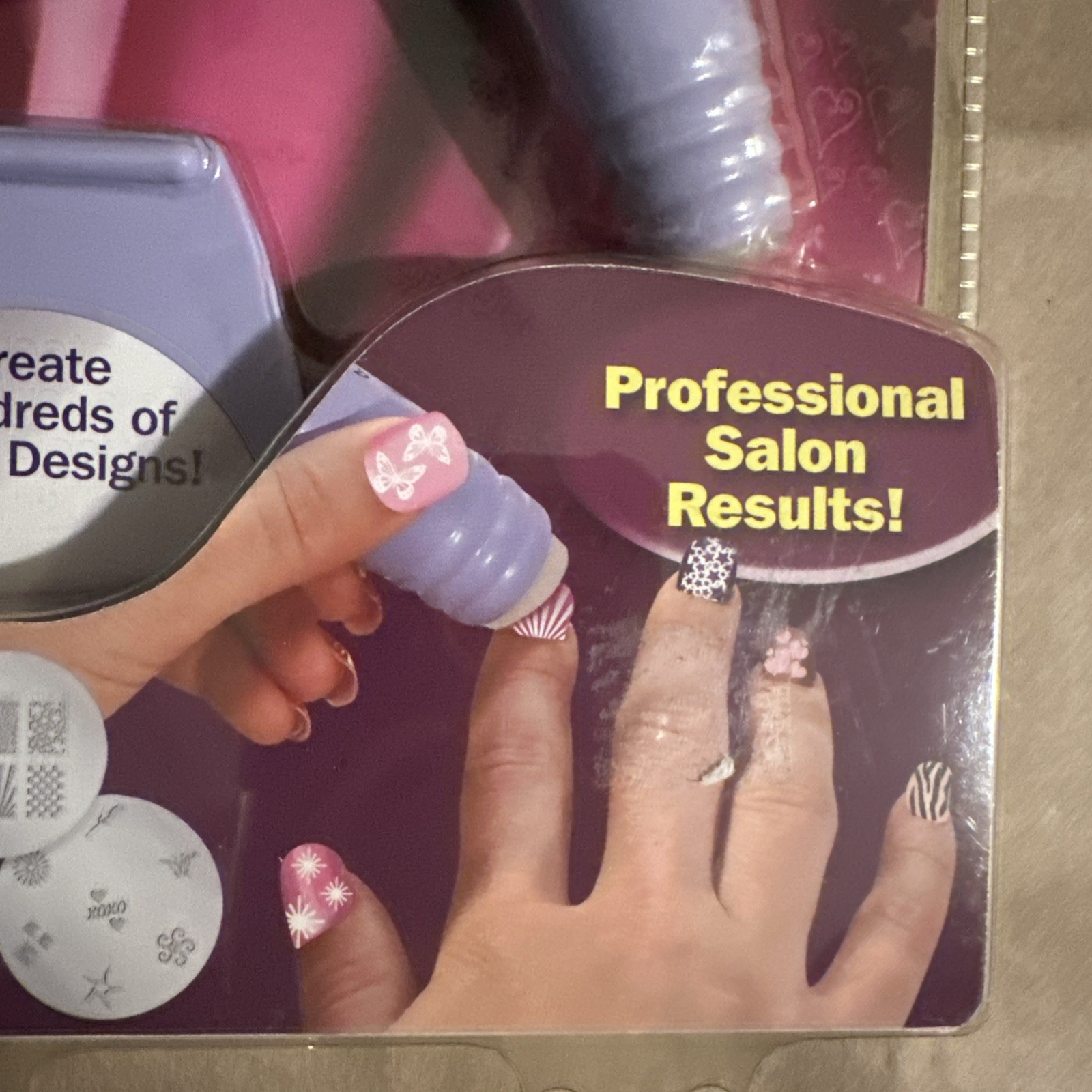 Salon Express Nail Art Stamping Kit As Seen on Tv Pretty Nails And Toes