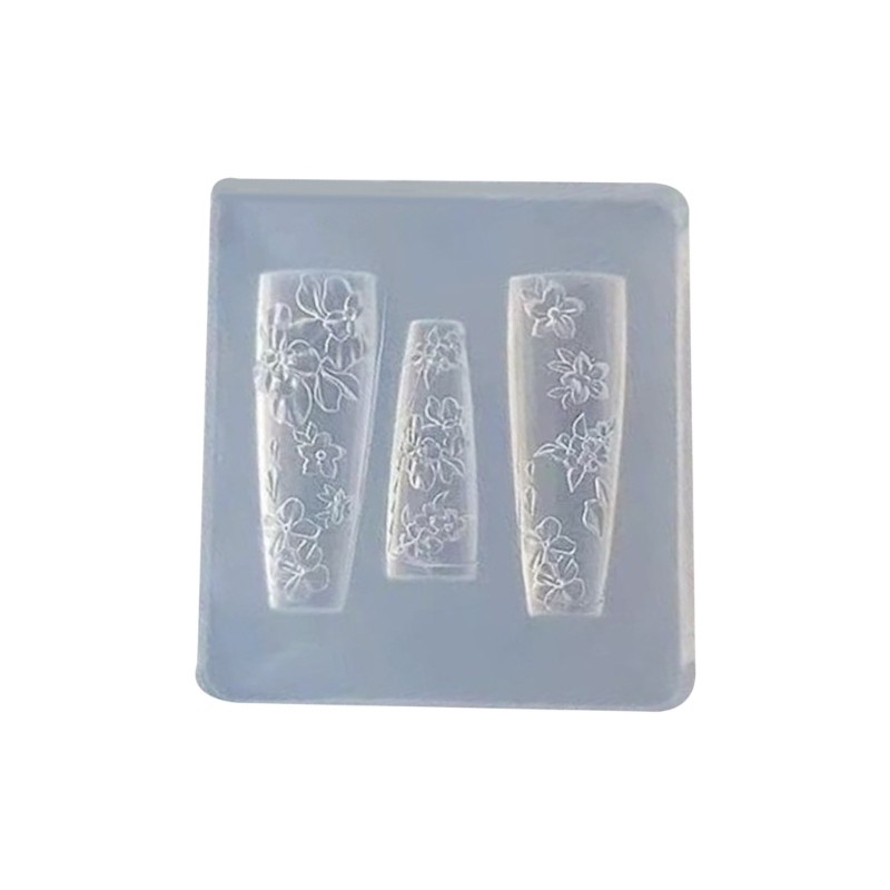 Easy Cleaning Flower Nail Carving Mold For Nail Charm Accessory Crafting