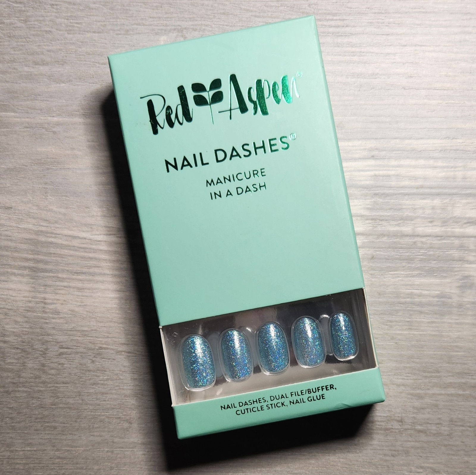 Press On Nails A Carat A Day Fall Winter Holiday Christmas Dashes Red Aspen