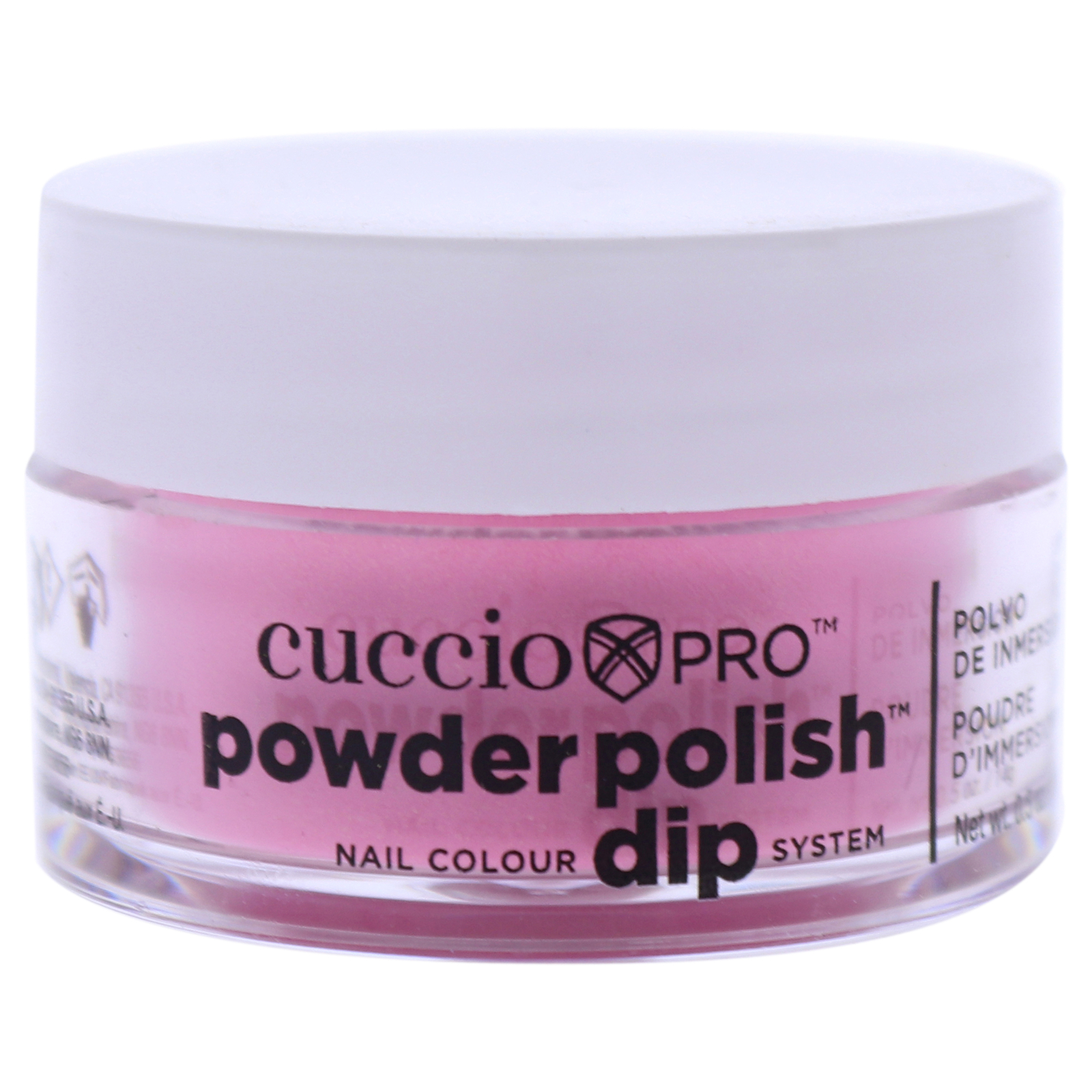 Pro Powder Polish Nail Colour Dip System – Bright Pink with Gold Mica – 0.5 oz
