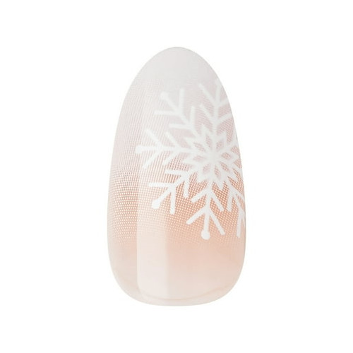 KISS imPRESS Holiday Press on Nails, Timeless Carols, Beige, Medium Almond