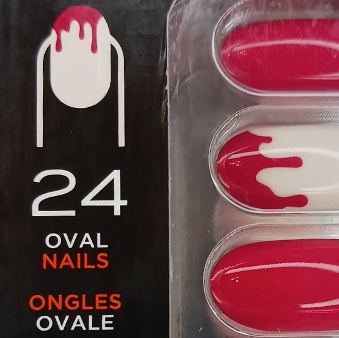 Sally Hansen Plas-mania Press On Halloween Oval Nails Salon Effects Gothic