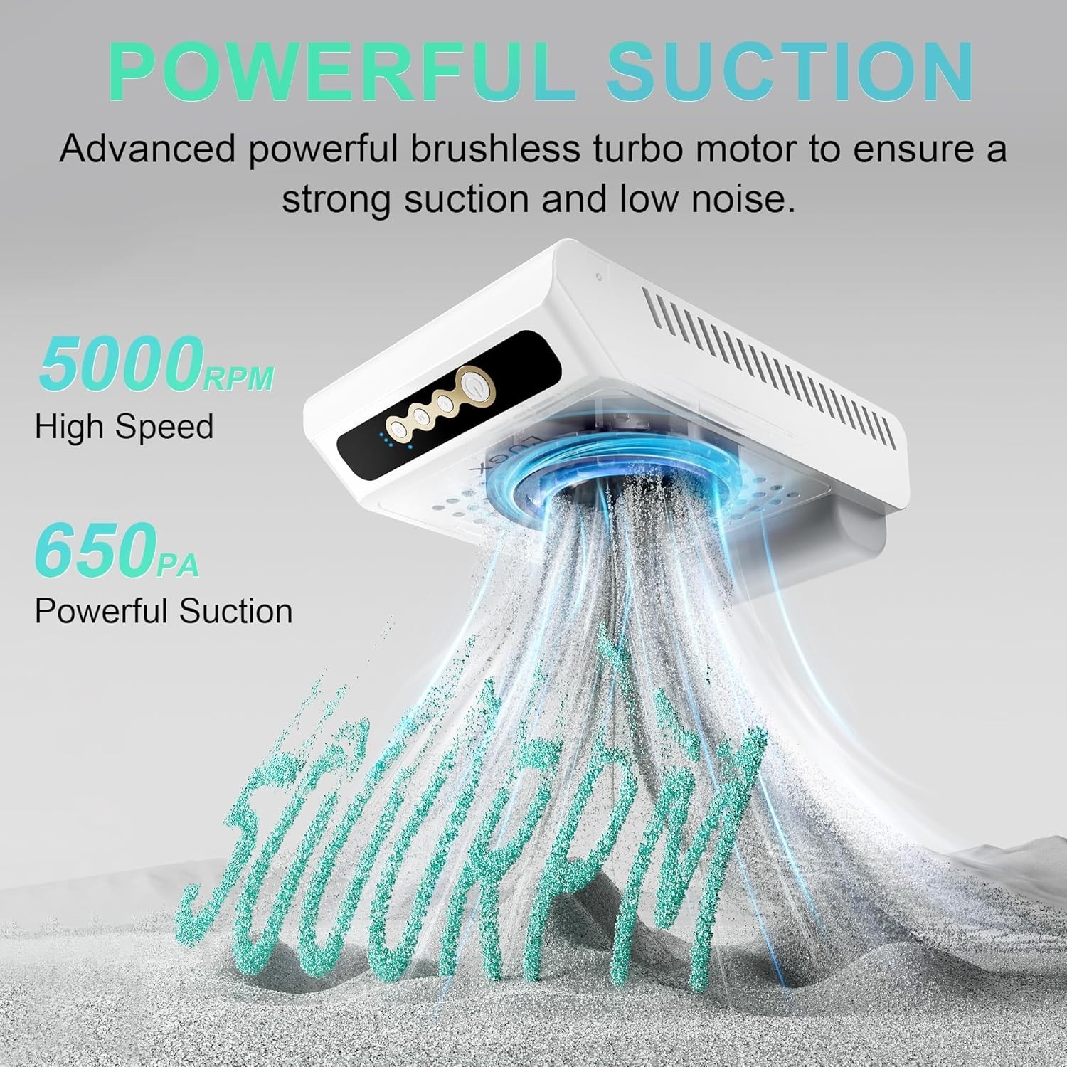 Portable Nail Dust Collector with Heat Dissipation & 2 Reusable Filters Included