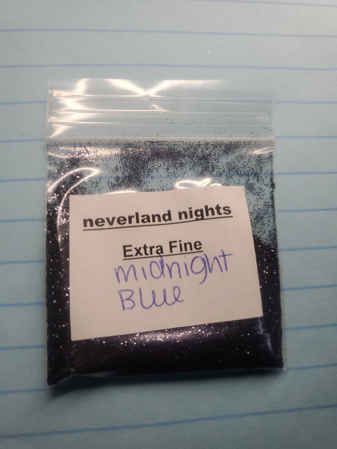 Midnight Blue, Extra Fine Glitter for nails, acrylics