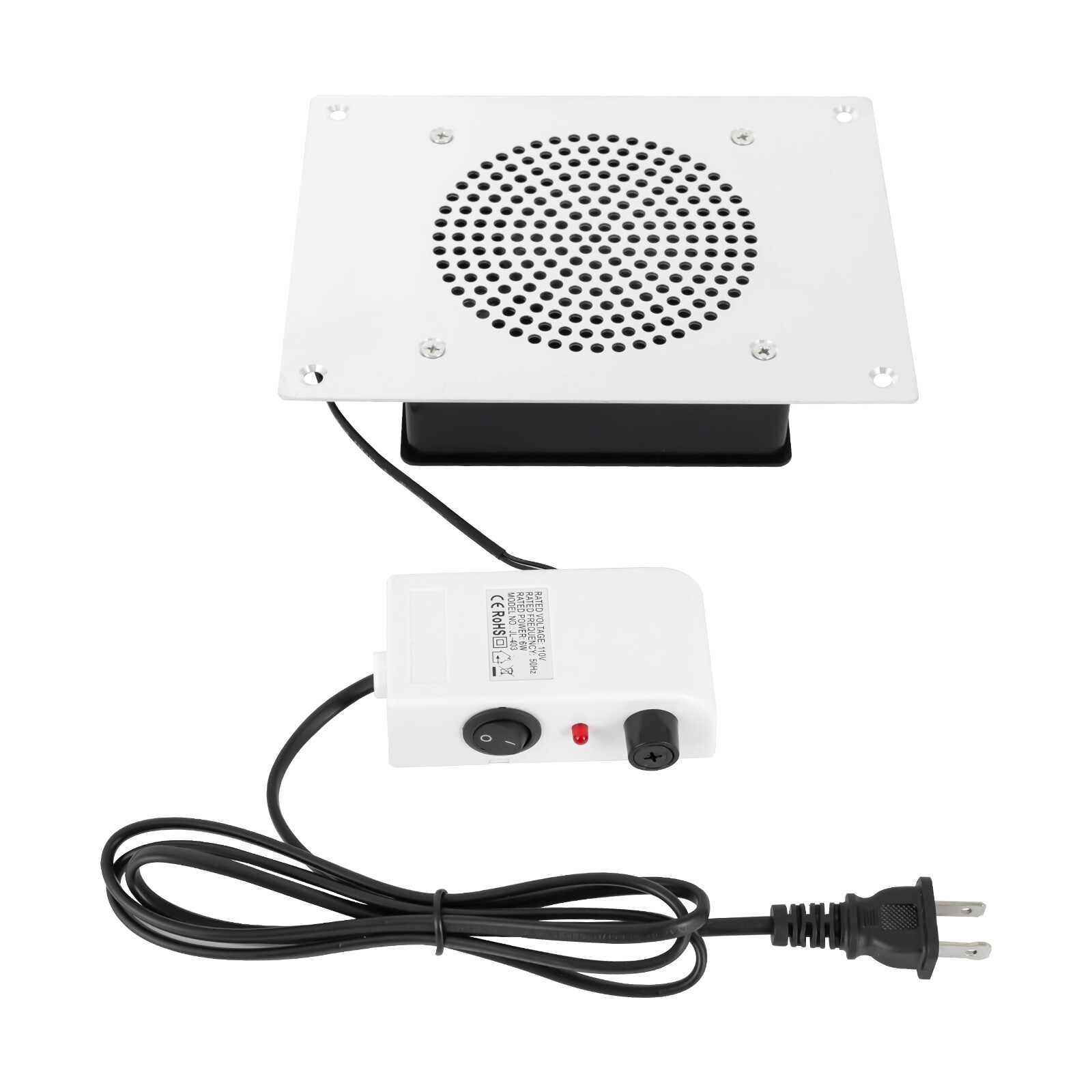 Nail Dust Collector, 110V 6W, 3650 RPM, 4.25 Inch Vacuum Surface, Embedded
