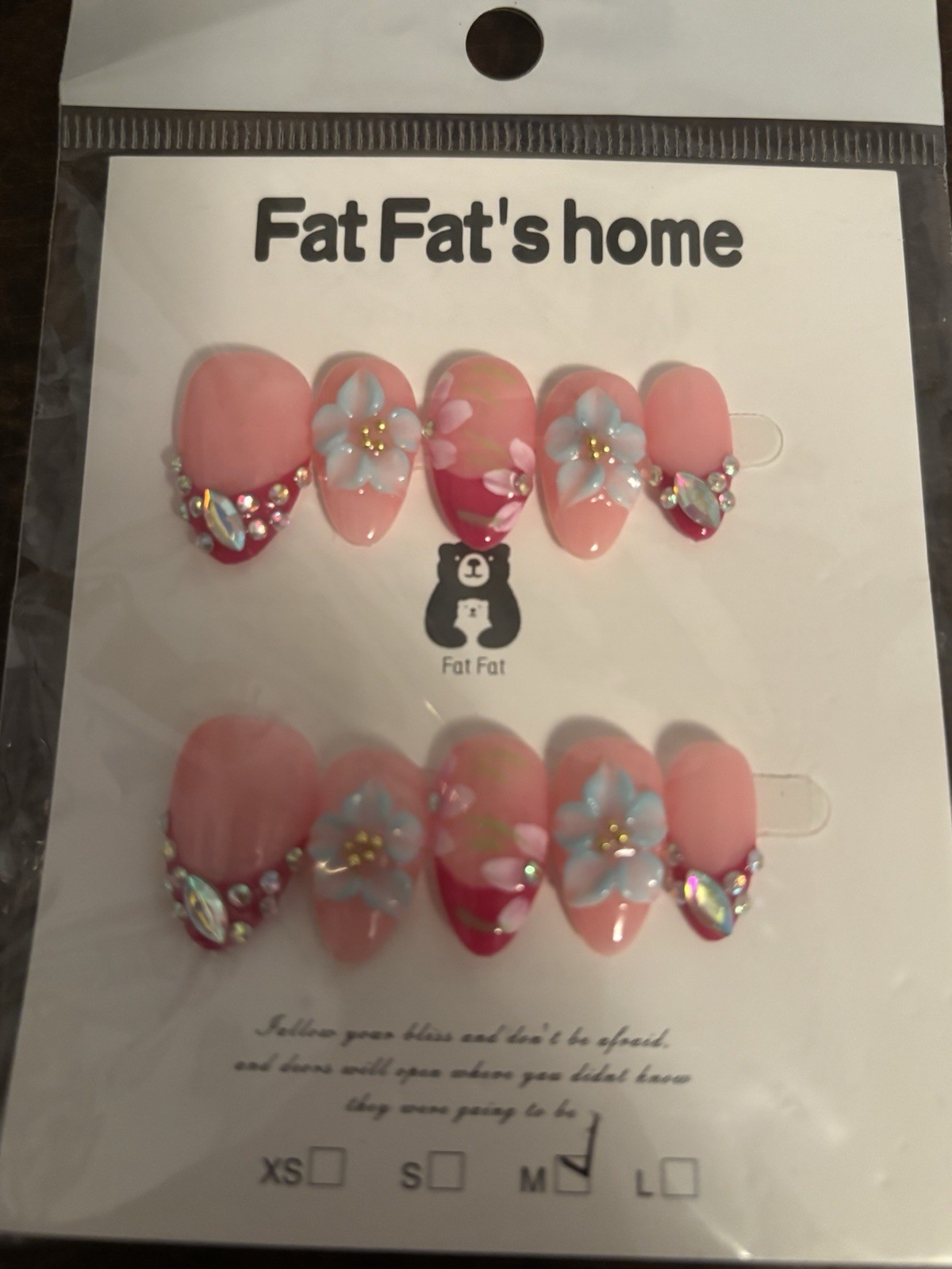 Short Homemade Almond Shaped Size Medium Press On Nails Assorted Lot