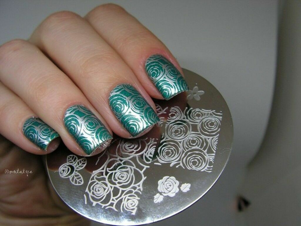 Nail Art Stamp Template Butterfly Flower Design DIY Manicure Image Plate BP-99