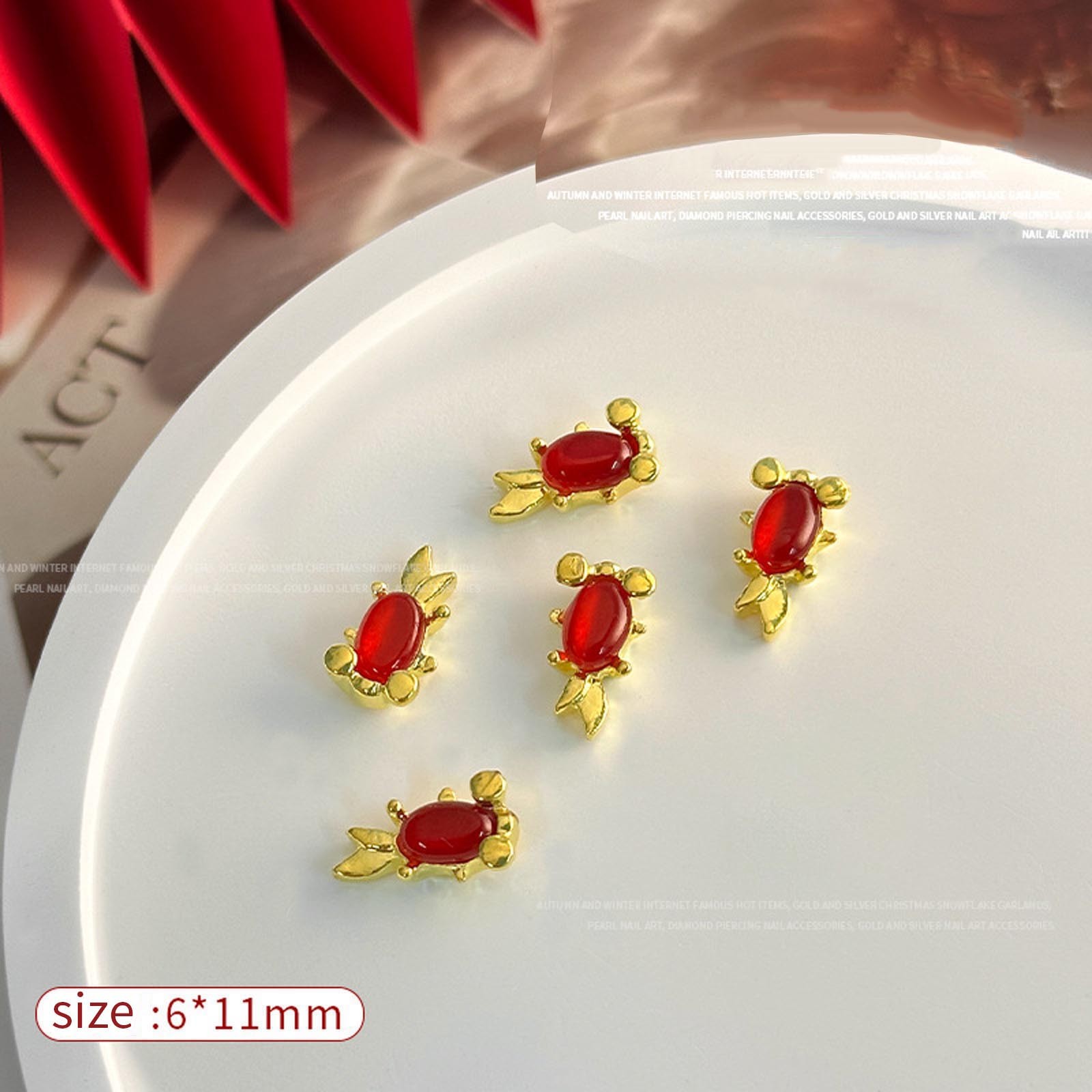 Women Girls Nails Decorations Nails Rhinestones 10 Pcs Trendy Nails Art Luxury