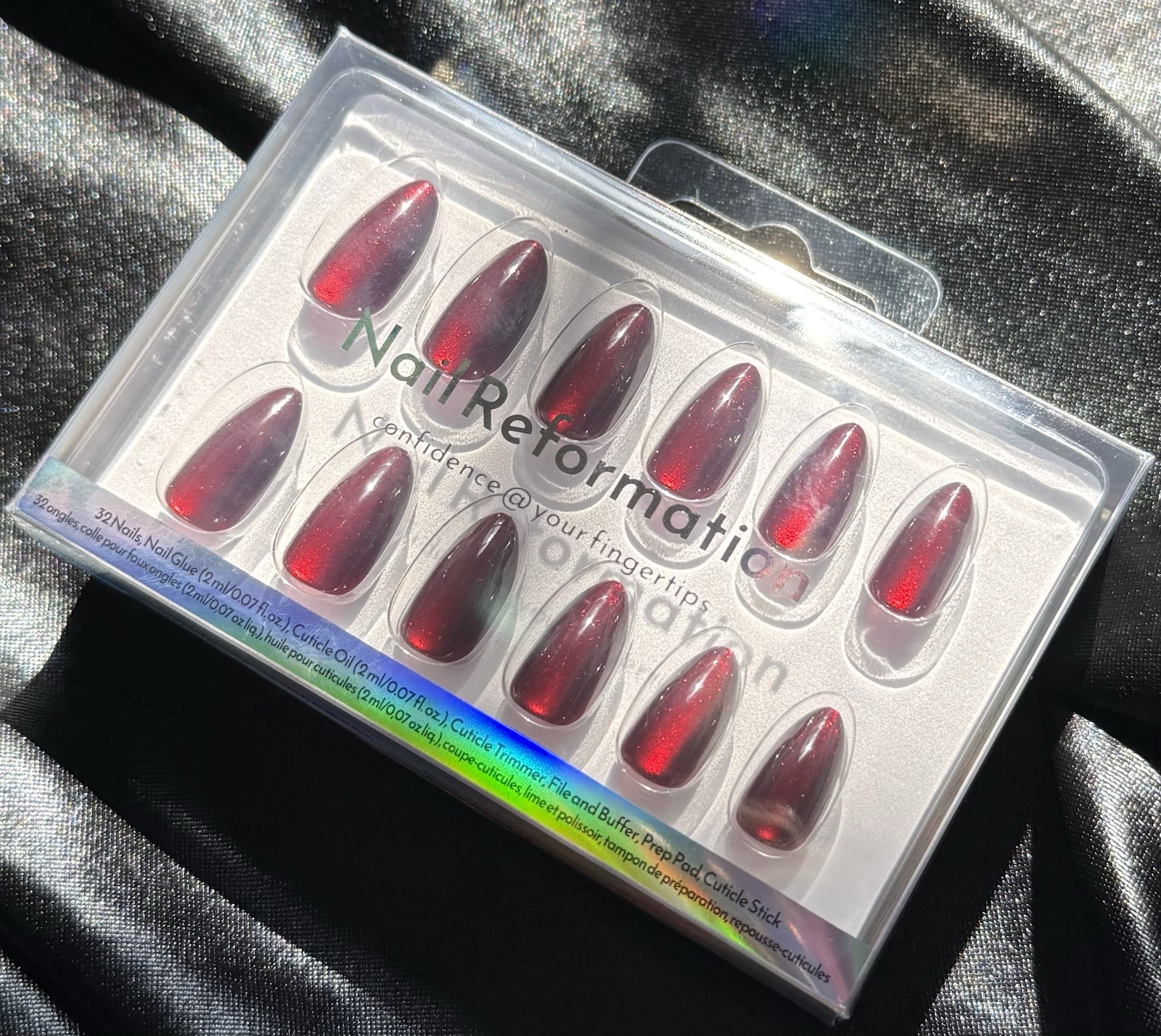 Salon Quality Nail Reformation Red Press On Nail Set Of 32~Includes Free Gifts❣️