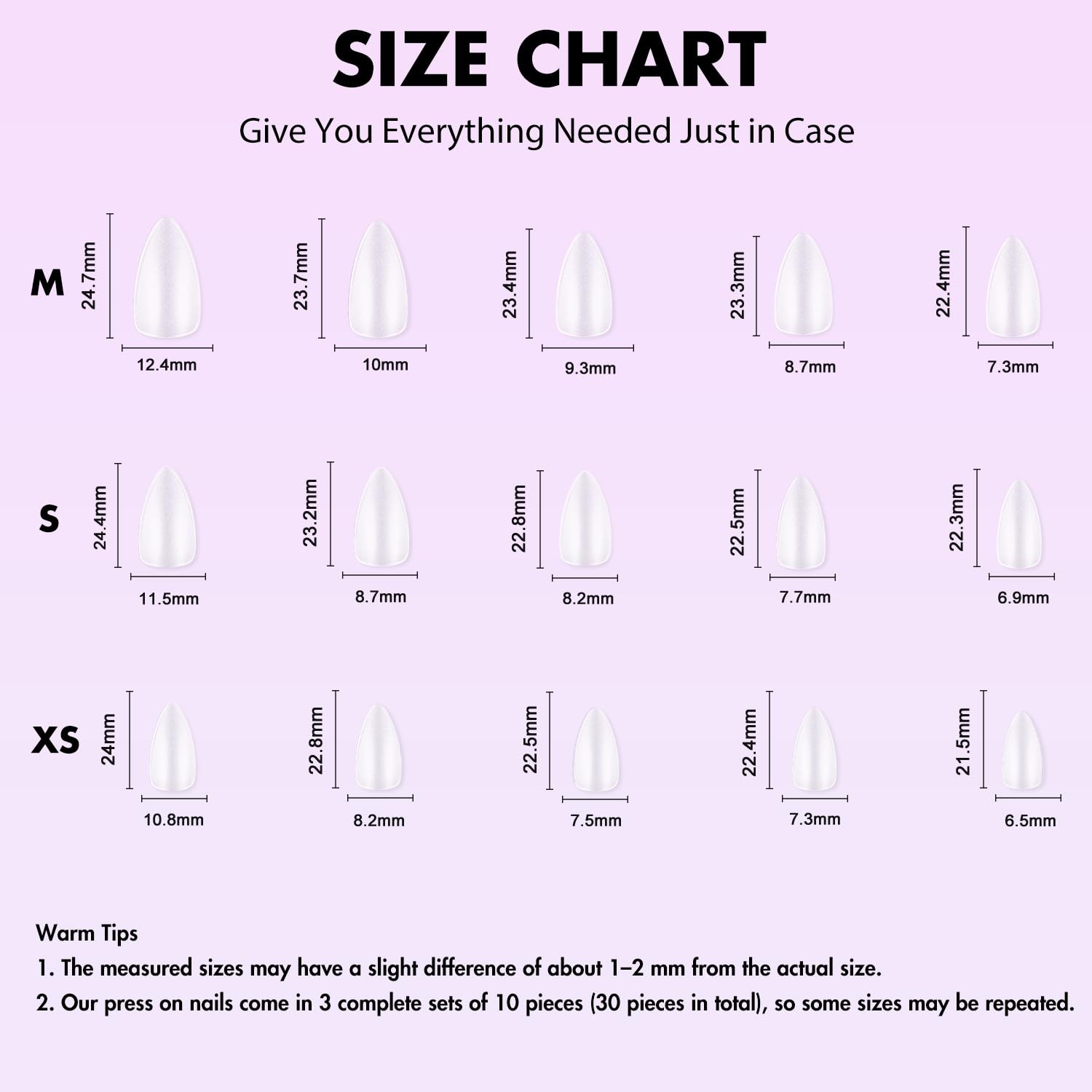 4 Packs Press On Nails Almond, Cat Eye Press On Nails Medium Stiletto, Dark F…