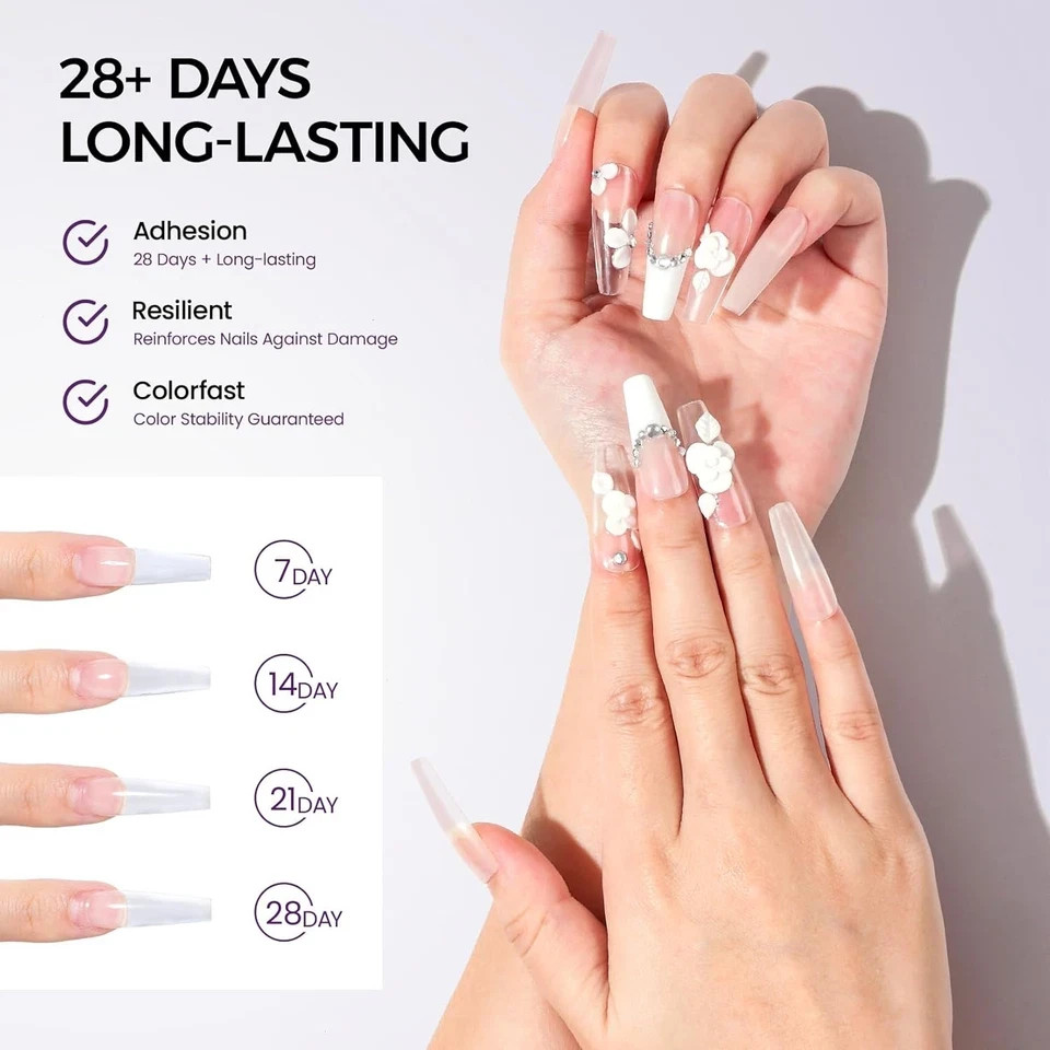 VANSISOS Acrylic Nail Kit: 30g Clear Acrylic Powder and 75ml Liquid Set with..