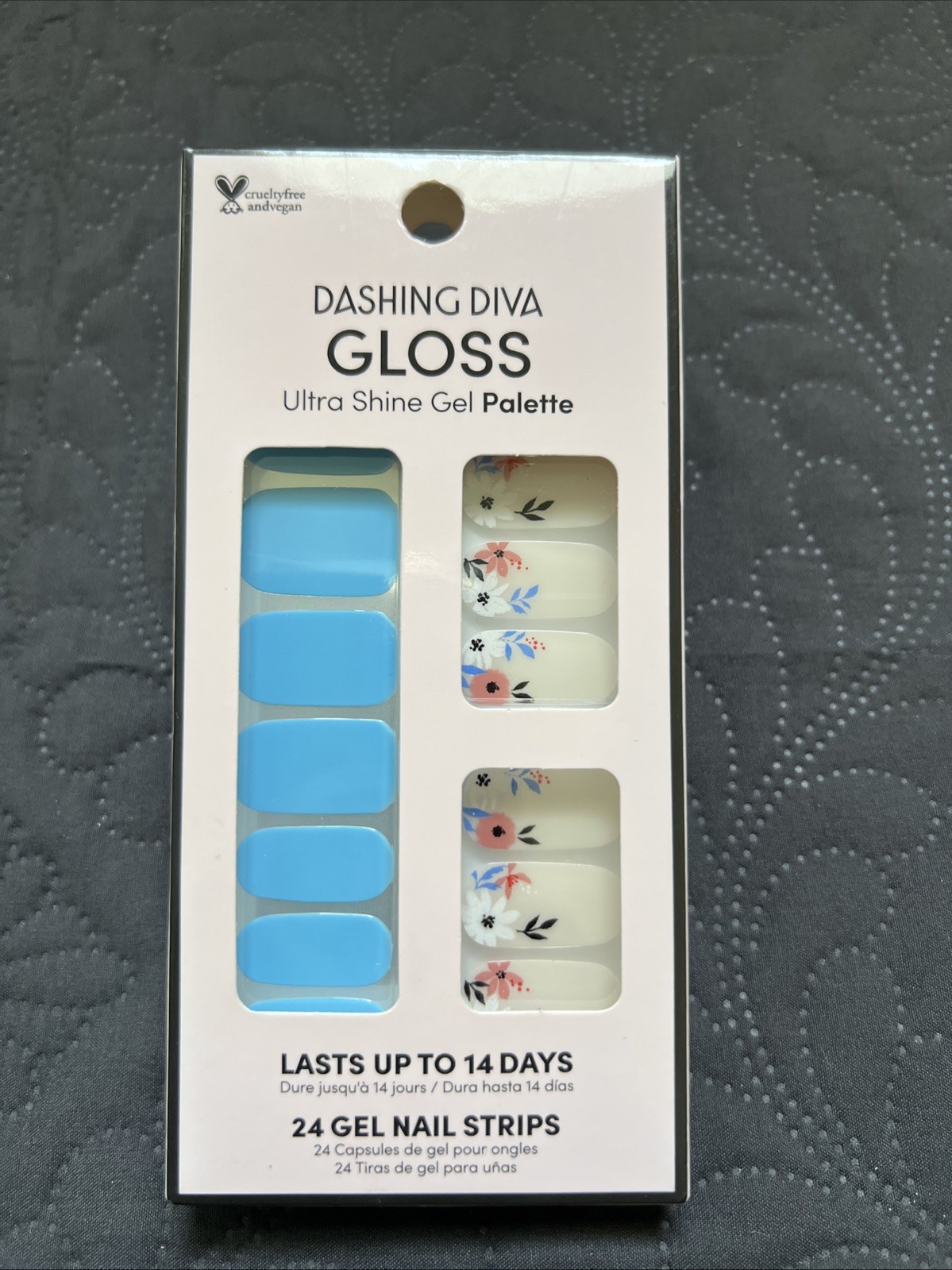 Dashing Diva Gloss Ultra Shine Gel Palette 24ct Gel Nail Strips MGS73 Waterscape