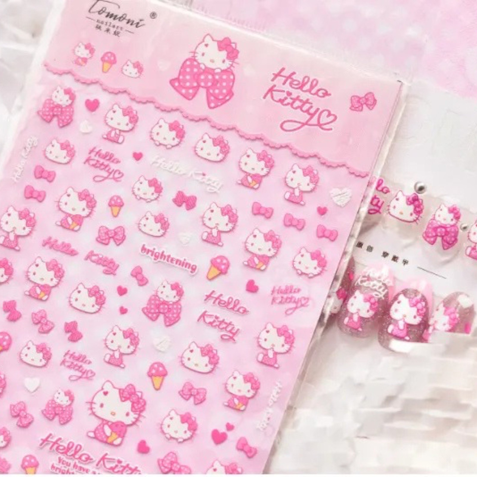 3D Cute Nail Stickers Sanrio Charaters Nail Stickers Nail Supplies for DIY Nail