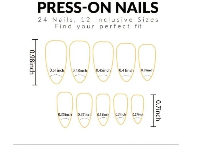 *Brand New* Luxury Rhinestone Bling Glitter Wedding Press On Fake Nails