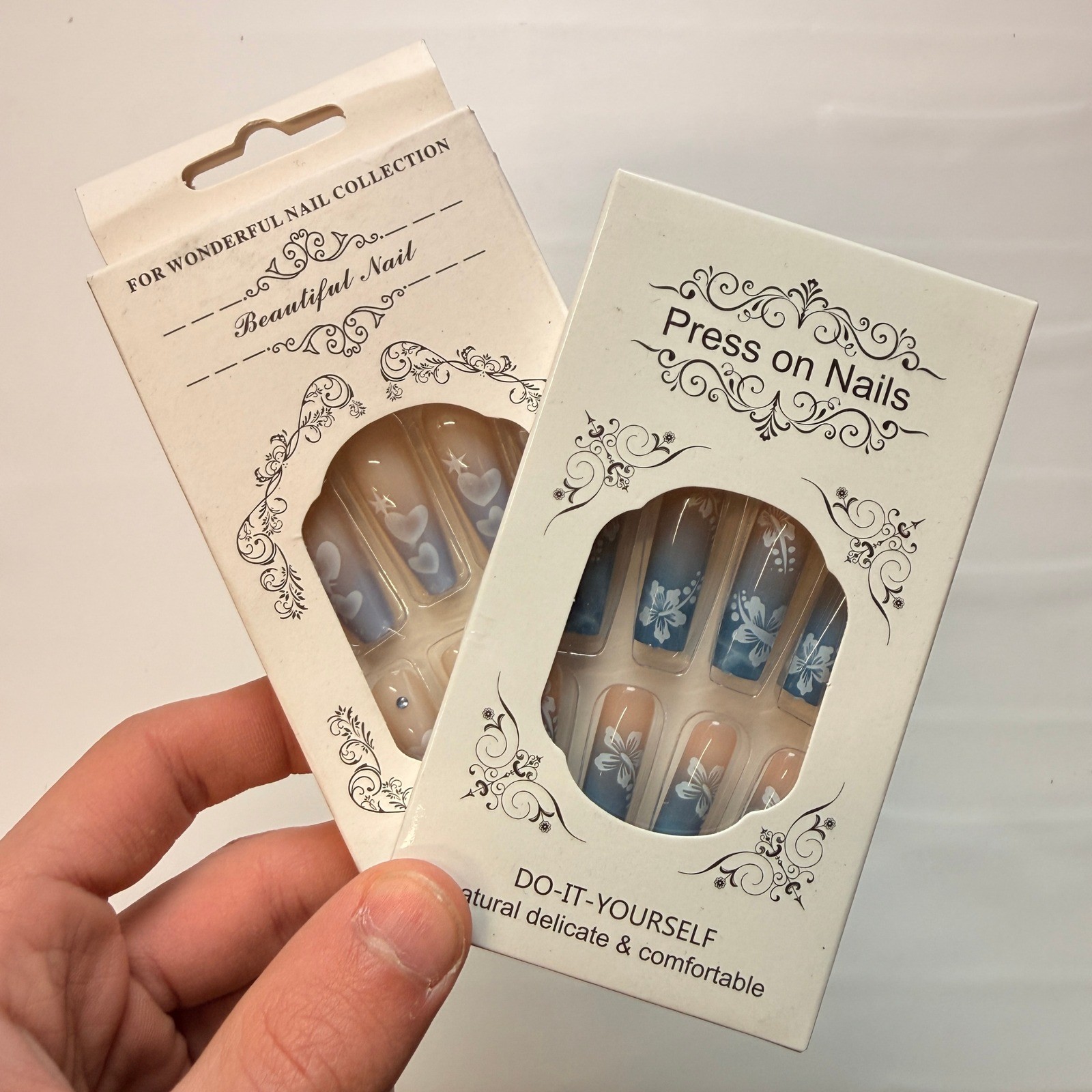 Lot of 10 Pack of 24 New False Press On Nails Assorted Designs and Colors №N11
