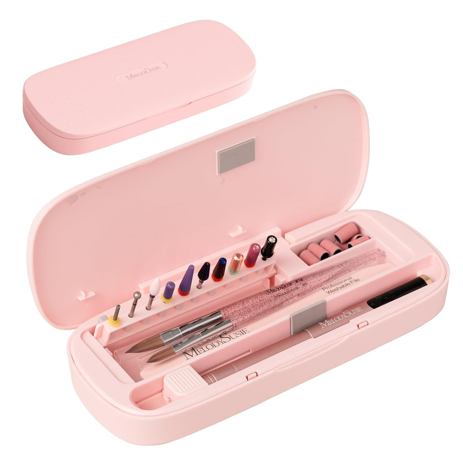 Acrylic Nail Tool Storage Box, Portable Dustproof Stand Displayer Holder Organiz