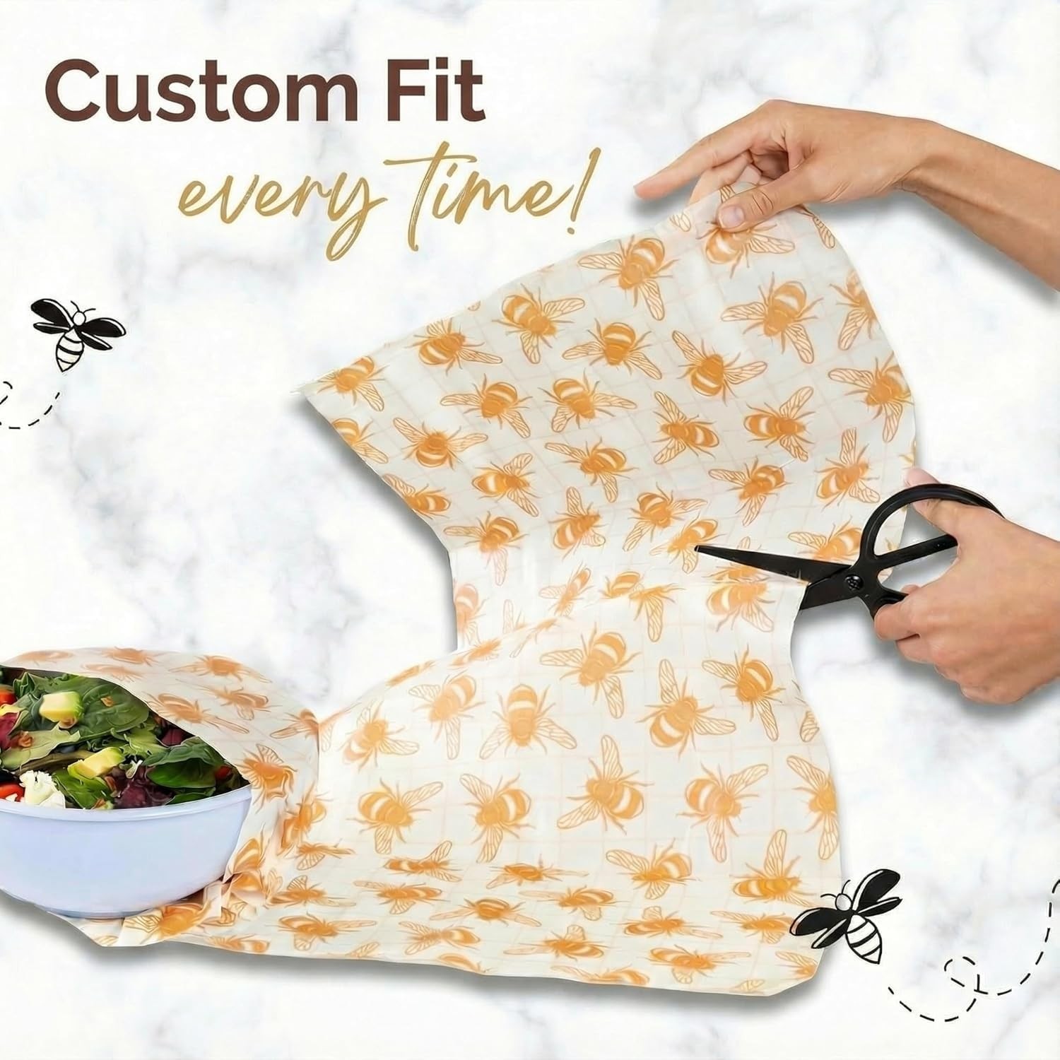 Beeswax Wrap Roll XXL 14×55 inch Reusable Food Storage Cut to Size Eco