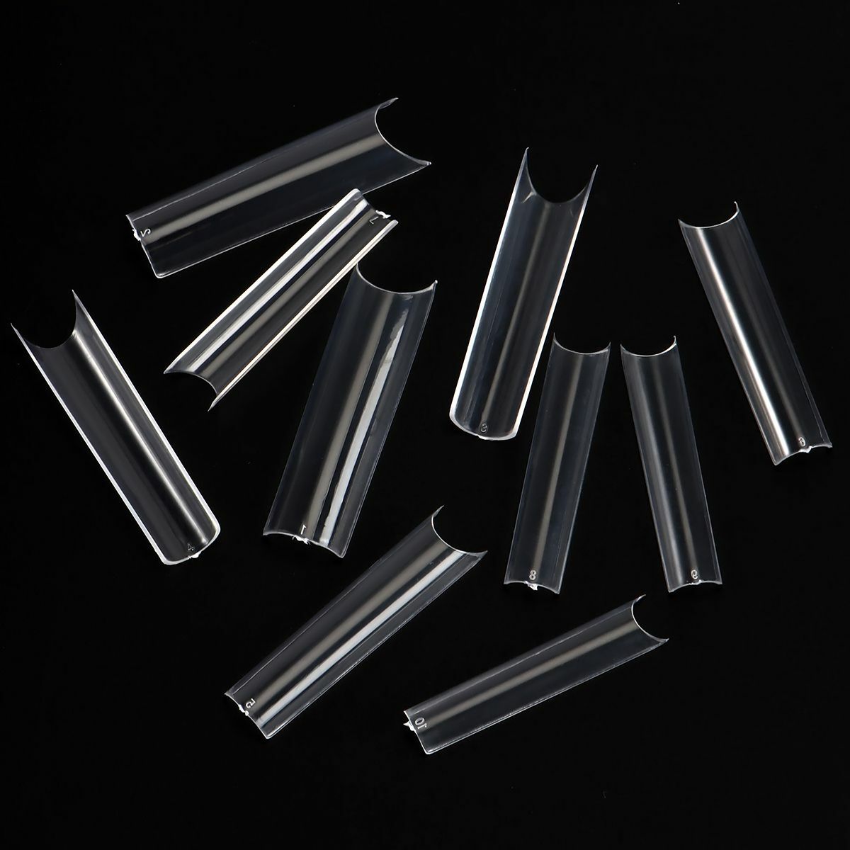 500Pcs XXL C Curve Nail Tips Extra Long Square Fake Nails Half Cover False Nails