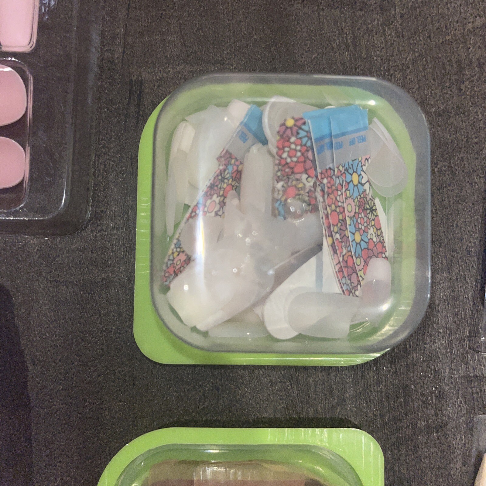 Nailbliss Professional Gel Nail Kit Press On Nails Fake Nails Stickers Pink Blue