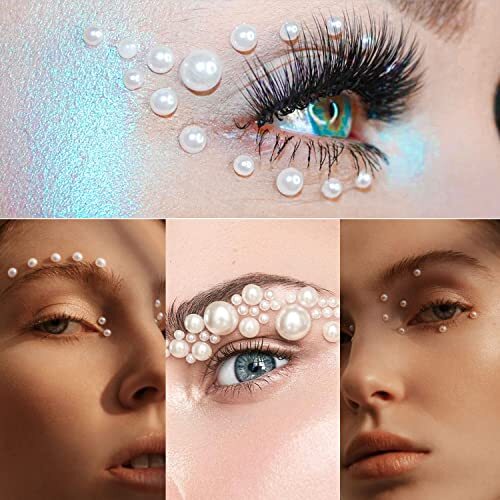Nail Art Flat Back Half Round Pearl Kits 11, 1 Box of 5600 Pcs 11-5600pcs gold