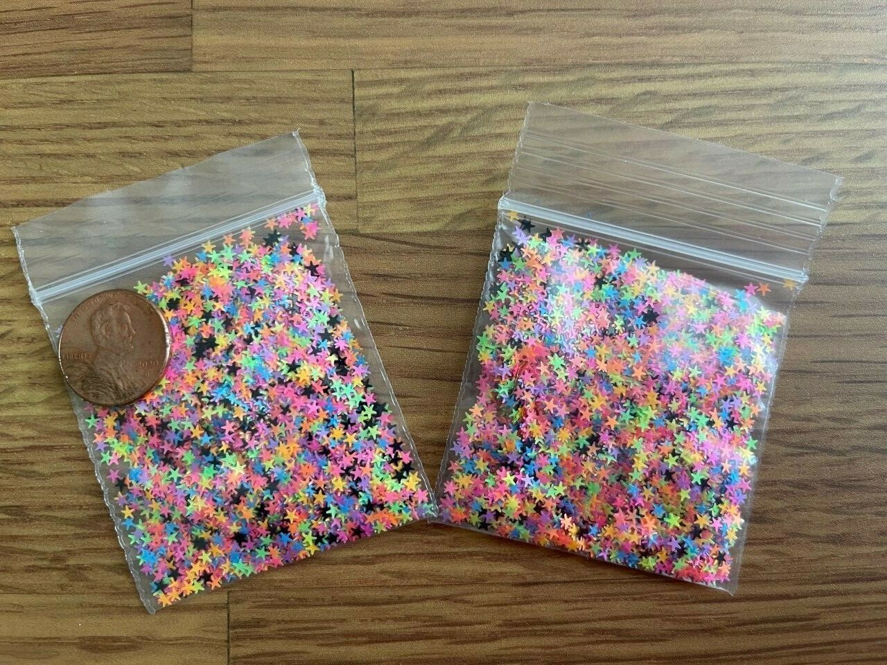 Solvent Resistant SUPER STAR Shaped (NEON MIXED) 2mm Glitter-US