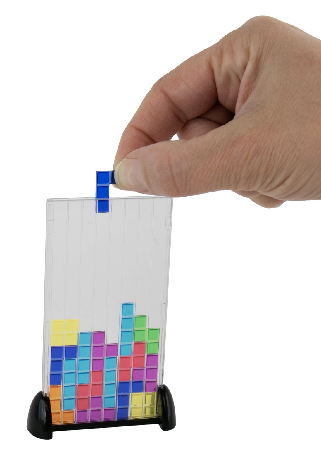 World’s Smallest Tetris Board Game | Strategic Puzzle | Miniature, Multi
