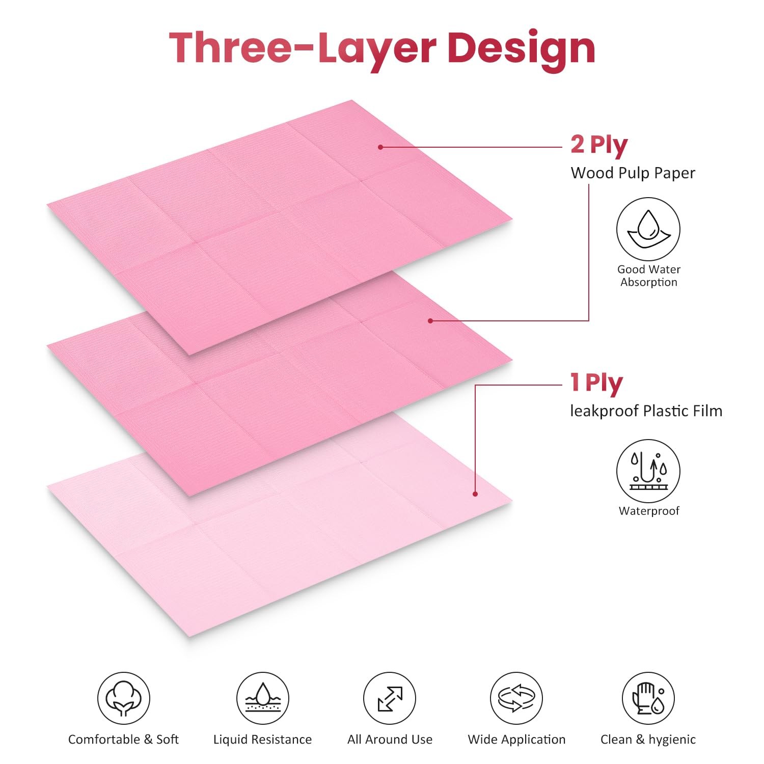 Fordable Disposable Nail Art Table Mats 20Pcs Waterproof 3 Ply Practice Sheets