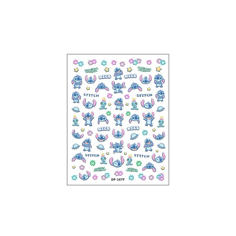 5D Anime Nail Sticker, Cartoon Nail Art Stickers, Character nail decals