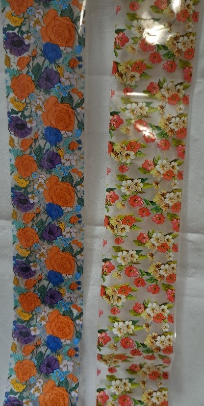 Foil Nails Art Decoration Transfer Floral Boho Acrylic Gel Box FLORA