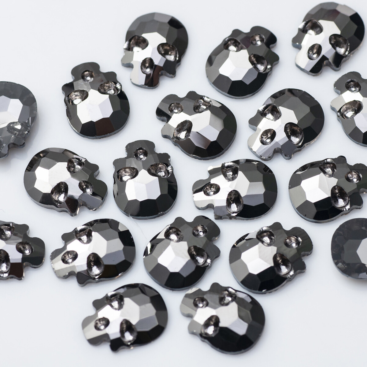 Strass Nail Art Rhinestones Mini Skull Colorful Stones Non Hotfix Crystal
